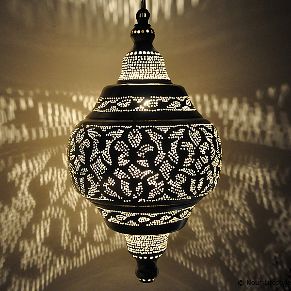 Egyptian closed pendant lamp
