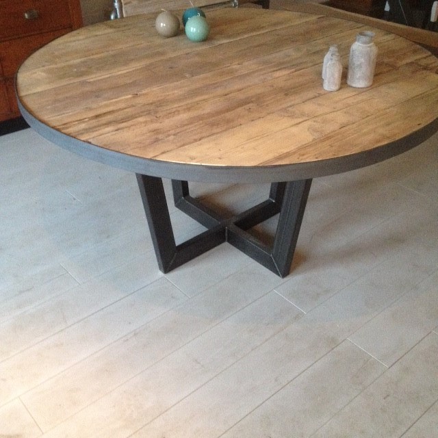 ronde eettafel industrieel industriele ronde tafel great eiken ovale tafel cm dik ronde eettafel industrieel industriele ronde tafel great eiken ovale tafel cm dik